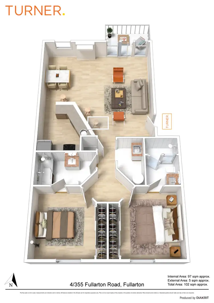 Floorplan of Homely unit listing, 4/355 Fullarton Road, Fullarton SA 5063