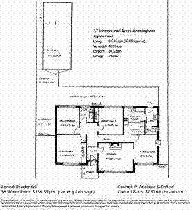 Floorplan of Homely house listing, 37 HAMPSTEAD ROAD, Manningham SA 5086