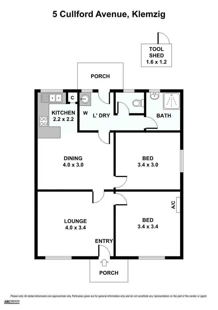 Floorplan of Homely other listing, 5 Cullford Ave, Klemzig SA 5087