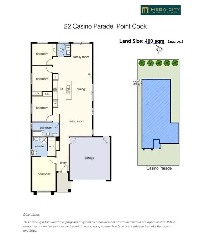 Floorplan of Homely house listing, 22 Casino Parade, Point Cook VIC 3030