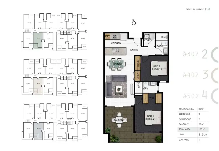 Floorplan of Homely apartment listing, 402/18-26 Mermaid Street, Chermside QLD 4032