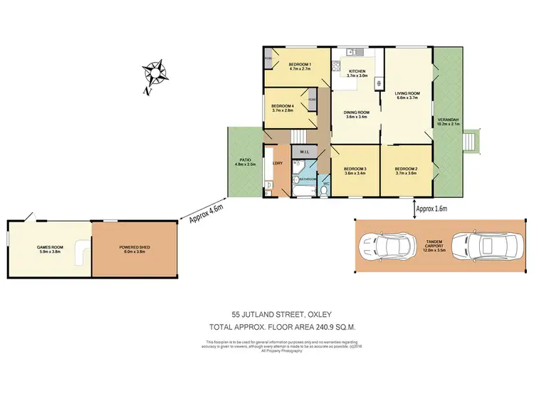 Floorplan of Homely house listing, 55 Jutland Street, Oxley QLD 4075