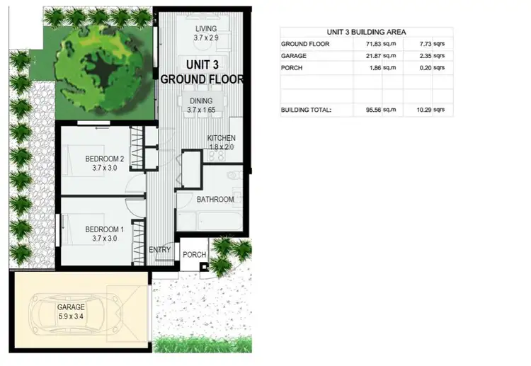 Floorplan of Homely townhouse listing, 3/707 Princes Hwy, Springvale VIC 3171
