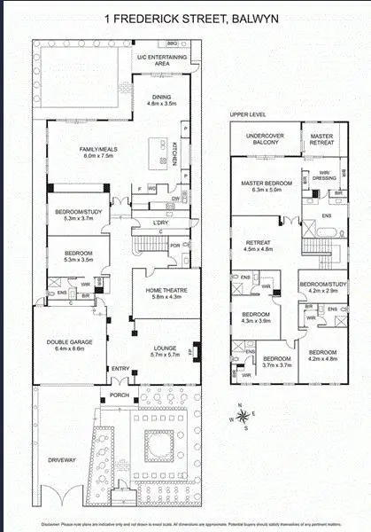 Floorplan of Homely house listing, 1 Frederick Street, Balwyn VIC 3103