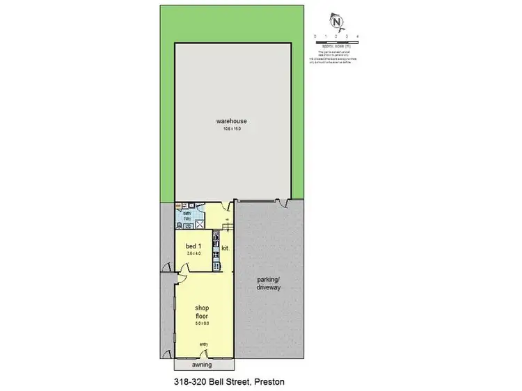 Floorplan of Homely studio listing, 318-320 Bell Street, Preston VIC 3072