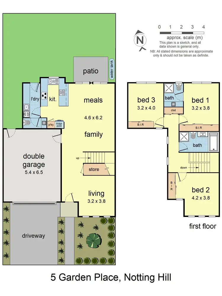 Floorplan of Homely townhouse listing, 5 Garden Place, Notting Hill VIC 3168