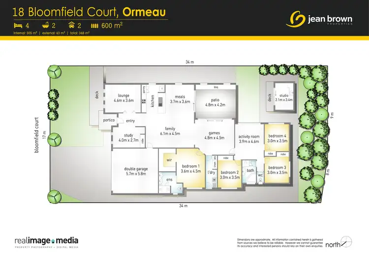 Floorplan of Homely house listing, 18 Bloomfield Court, Ormeau QLD 4208