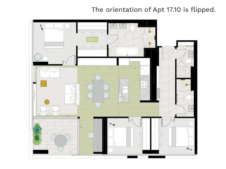 Floorplan of Homely apartment listing, 1710/478 St Kilda Road, Melbourne VIC 3004