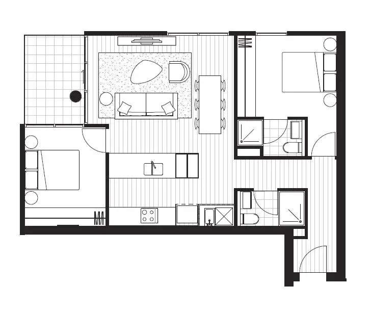 Floorplan of Homely apartment listing, 1503D/21 Robert Street, Collingwood VIC 3066