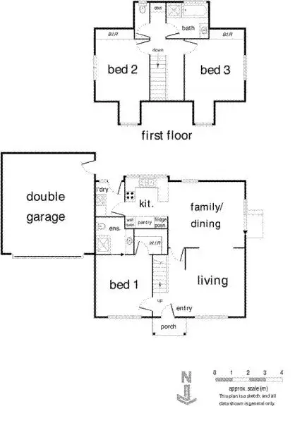 Floorplan of Homely townhouse listing, 2/8 Park Road, Donvale VIC 3111