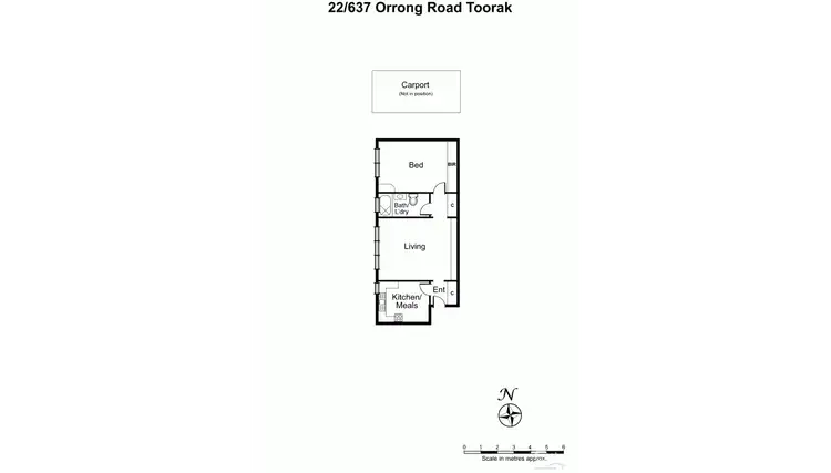 Floorplan of Homely apartment listing, 22/637 Orrong Road, Toorak VIC 3142