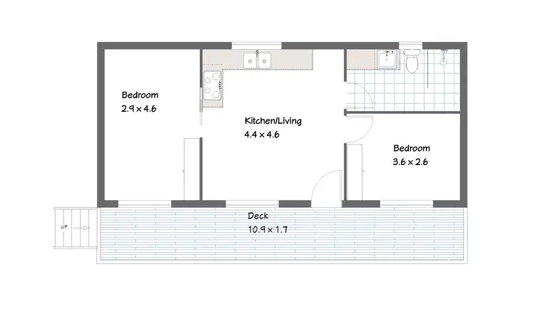 Floorplan of Homely unit listing, 55B Spanns Road, Beenleigh QLD 4207