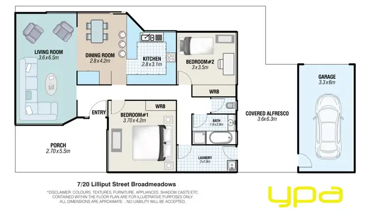 Floorplan of Homely unit listing, 7/20 Lilliput Street, Broadmeadows VIC 3047