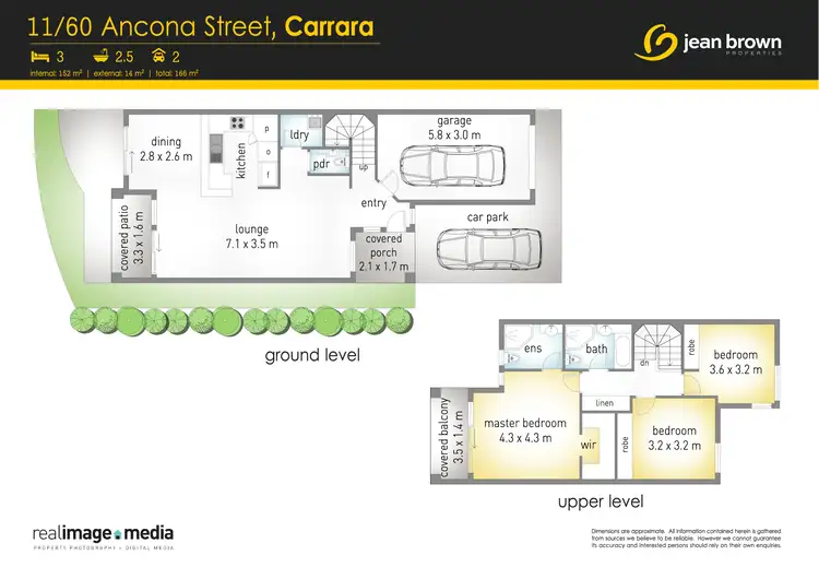 Floorplan of Homely townhouse listing, 11/60 Ancona Street, Carrara QLD 4211