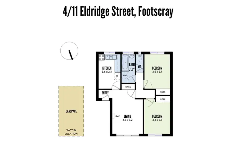 Floorplan of Homely unit listing, 4/11 Eldridge Street, Footscray VIC 3011