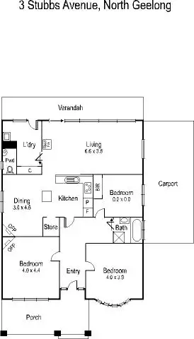Floorplan of Homely house listing, 3 Stubbs Avenue, North Geelong VIC 3215
