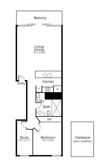 Floorplan of Homely apartment listing, 18/185 Francis Street, Yarraville VIC 3013