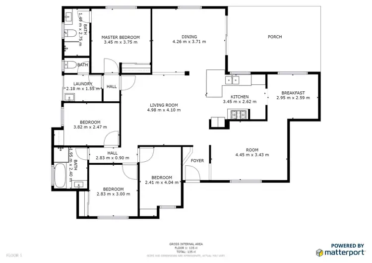 Floorplan of Homely house listing, 220 Altone Road, Beechboro WA 6063