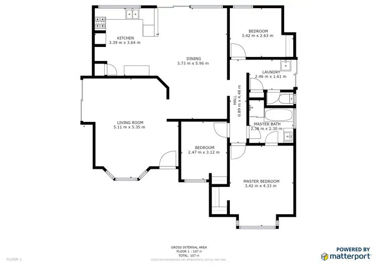 Floorplan of Homely house listing, 3 Amur Close, Beechboro WA 6063
