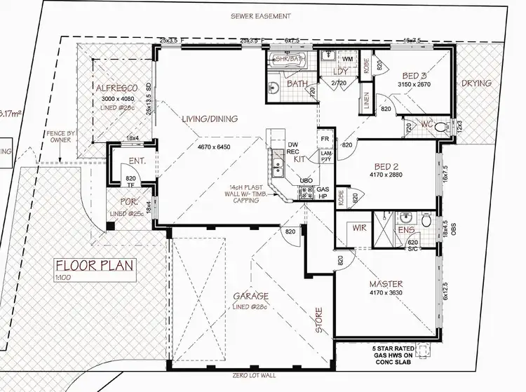 Floorplan of Homely house listing, 66A Lincoln Road, Forrestfield WA 6058