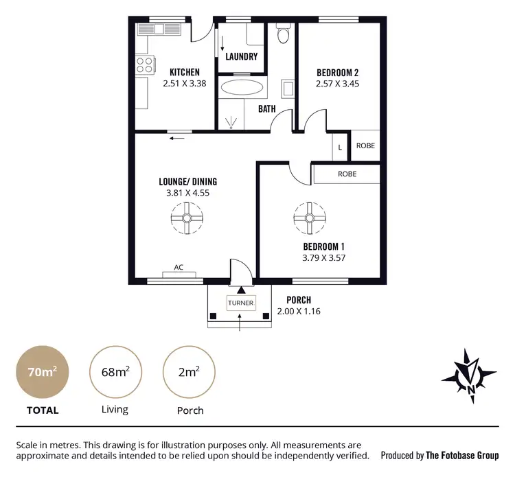 Floorplan of Homely unit listing, 2/16 Cleland Avenue, Dulwich SA 5065