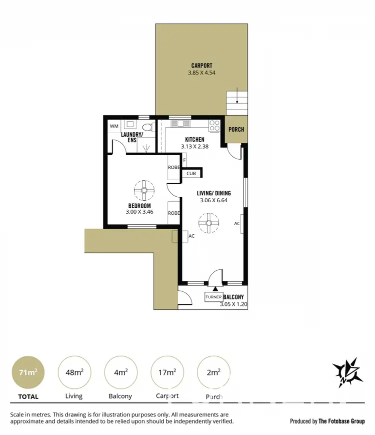 Floorplan of Homely apartment listing, 10/15 Botanic Street, Hackney SA 5069