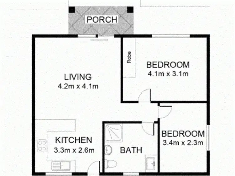 Floorplan of Homely unit listing, 3/46 Esplanade, Semaphore SA 5019