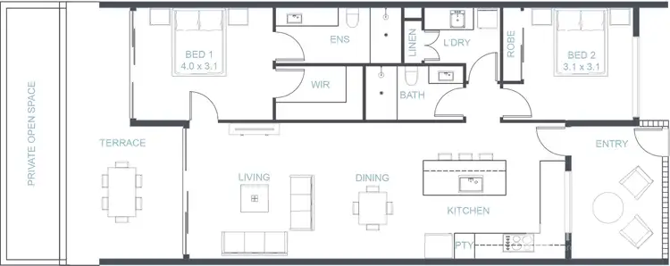 Floorplan of Homely unit listing, 311/63 Coolum Terrace, Coolum Beach QLD 4573