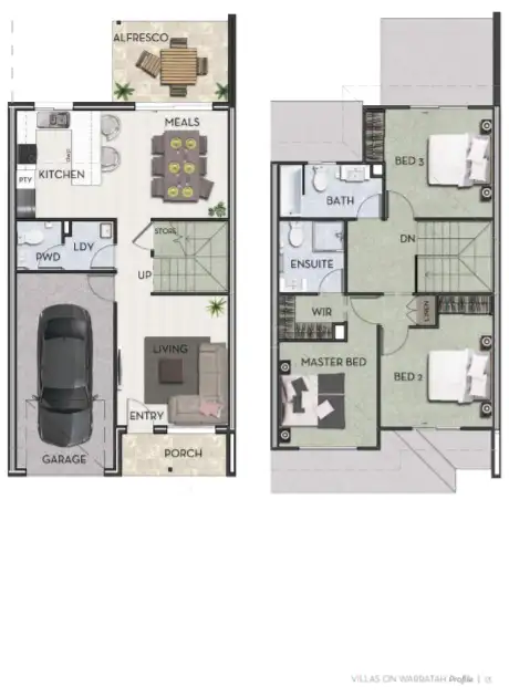 Floorplan of Homely townhouse listing, 72/15 Waratah Way, Morayfield QLD 4506