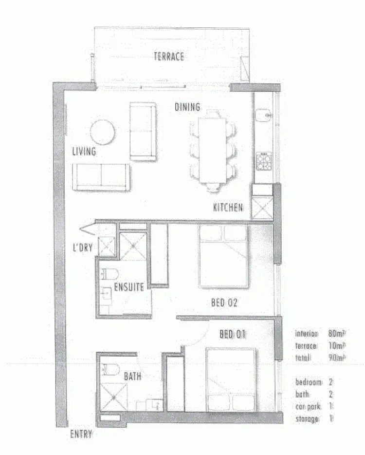 Floorplan of Homely apartment listing, 604/5-7 Montrose Street, Hawthorn East VIC 3123
