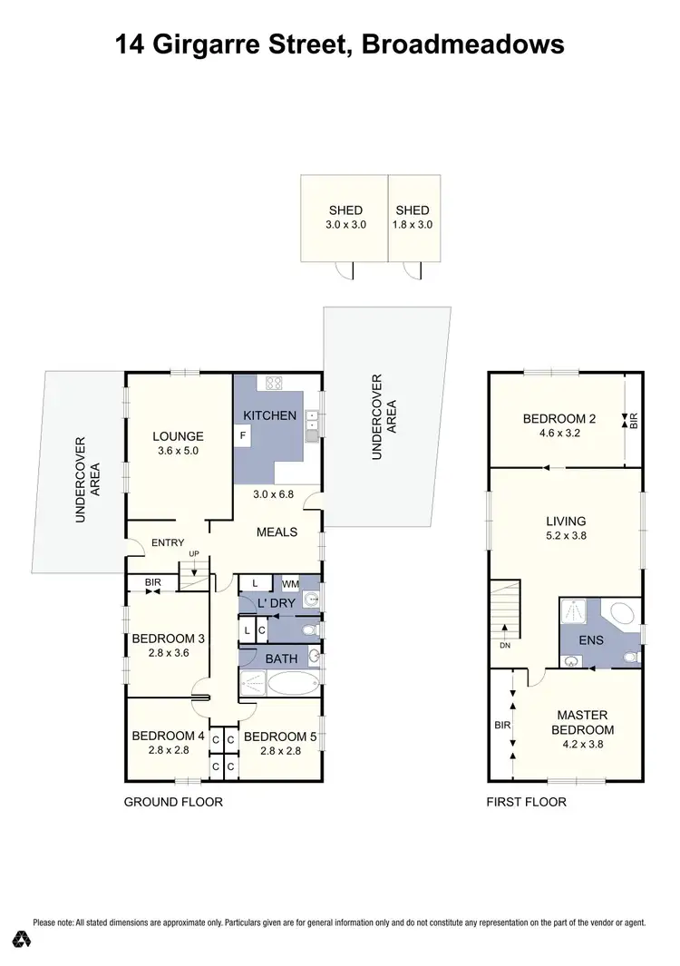 Floorplan of Homely house listing, 14 Girgarre Street, Broadmeadows VIC 3047