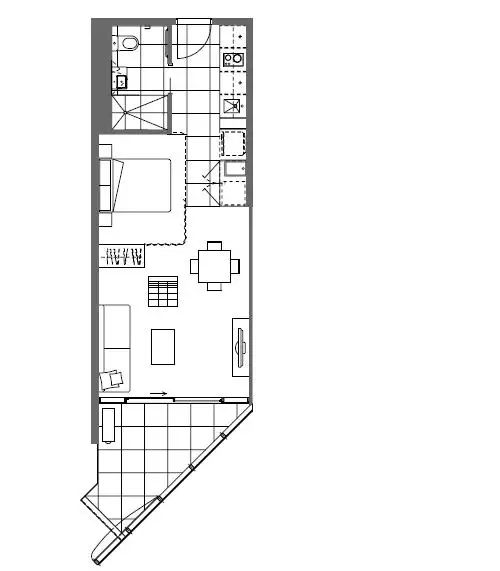 Floorplan of Homely apartment listing, 815/35 Malcolm Street, South Yarra VIC 3141