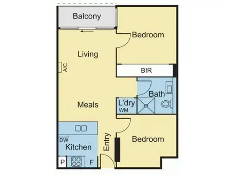 Floorplan of Homely unit listing, G01/18 GROSVENOR STREET, Abbotsford VIC 3067