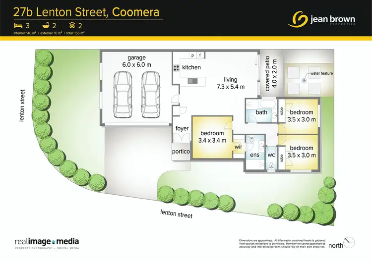 Floorplan of Homely semi-detached listing, 27B Lenton Street, Coomera QLD 4209