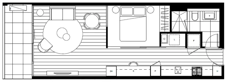 Floorplan of Homely apartment listing, 205/19 Russell Street, Essendon VIC 3040