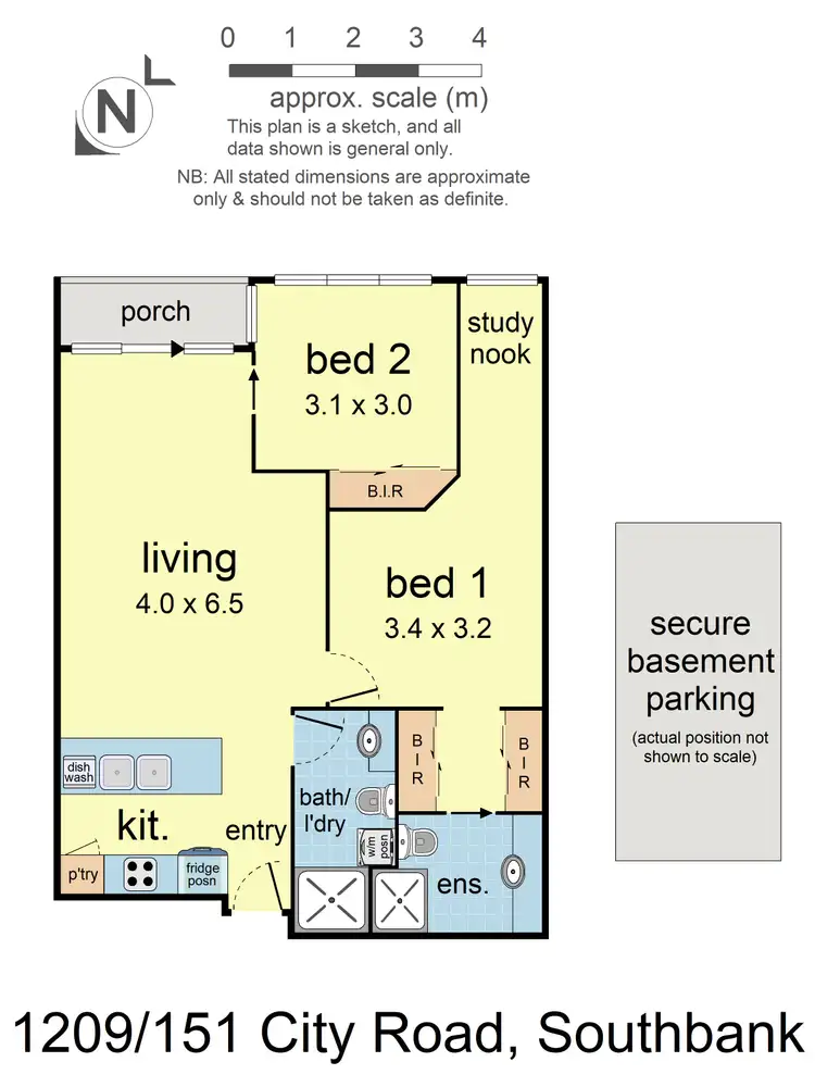 Floorplan of Homely apartment listing, 1209/151 City Road, Southbank VIC 3006