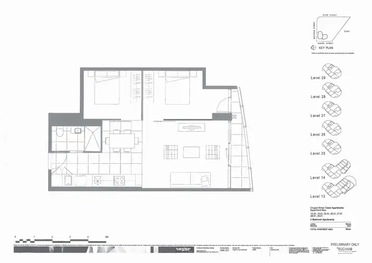 Floorplan of Homely apartment listing, 1301/35 Malcolm Street, South Yarra VIC 3141