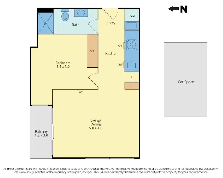Floorplan of Homely apartment listing, 402B/3 Brewery Lane, Collingwood VIC 3066