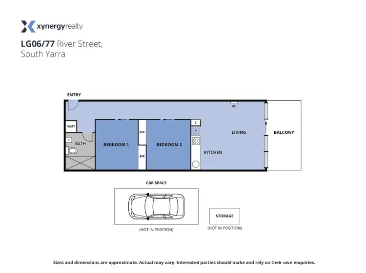 Floorplan of Homely apartment listing, LG06/77 River Street, South Yarra VIC 3141