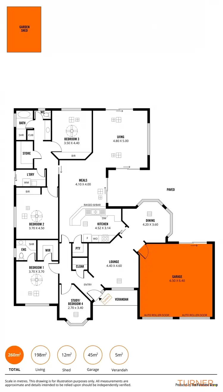 Floorplan of Homely house listing, 10 Conifer Court, Newton SA 5074