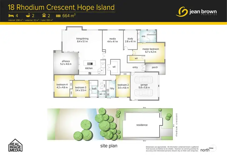 Floorplan of Homely house listing, 18 Rhodium Crescent, Hope Island QLD 4212