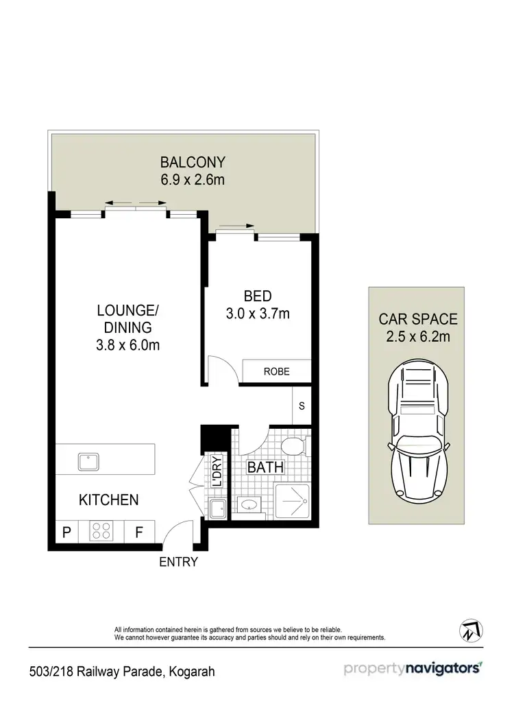 Floorplan of Homely unit listing, 503/218 Railway Parade, Kogarah NSW 2217