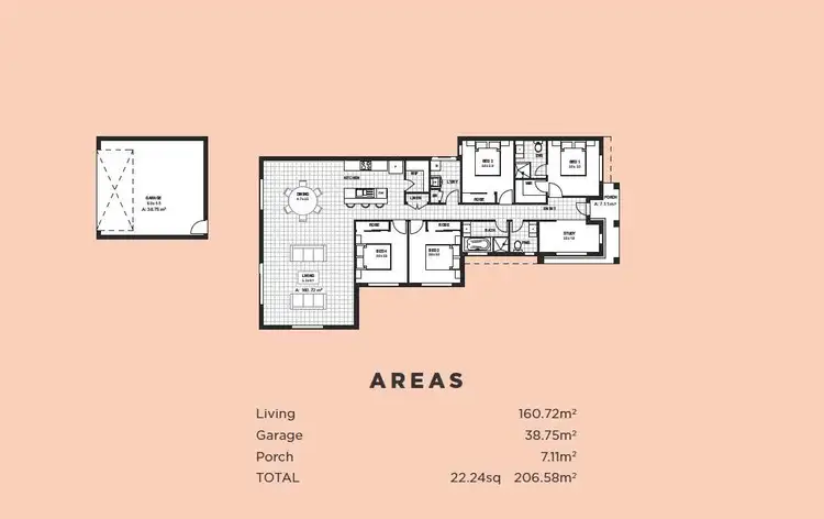 Floorplan of Homely house listing, 56 Cranberry Crescent, Manor Lakes VIC 3024