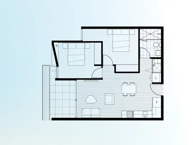 Floorplan of Homely apartment listing, 204/1090 Nepean Highway, Highett VIC 3190