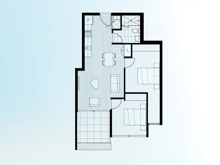 Floorplan of Homely apartment listing, 201/1090 Nepean Highway, Highett VIC 3190