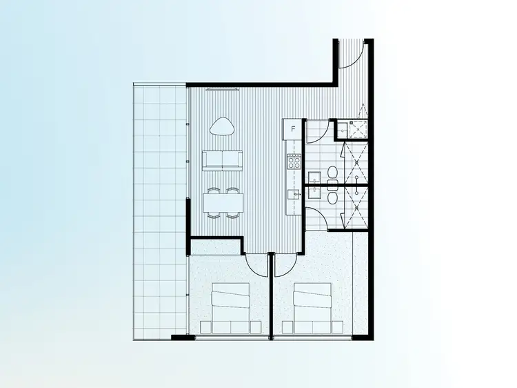 Floorplan of Homely apartment listing, 302/1090 Nepean Highway, Highett VIC 3190