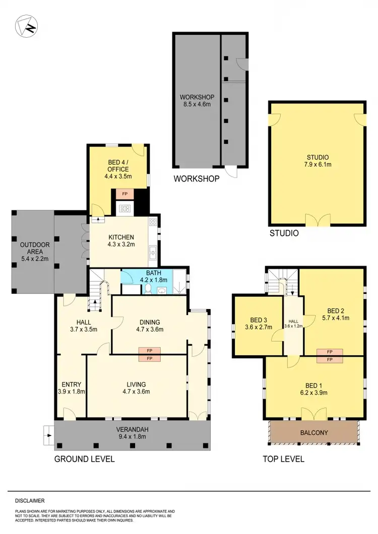 Floorplan of Homely house listing, 16 Dundas Street, Avoca VIC 3467