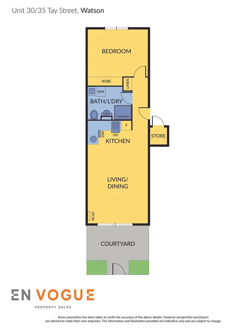Floorplan of Homely apartment listing, 30/35 Tay Street, Watson ACT 2602