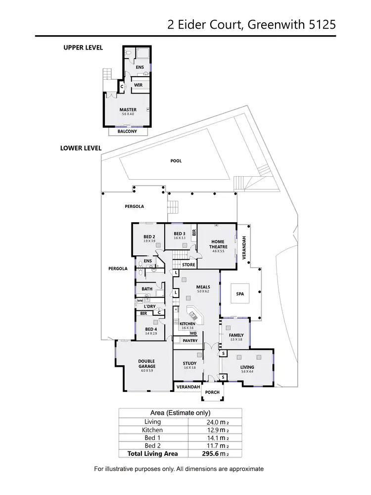 Floorplan of Homely house listing, 2 Eider Court, Greenwith SA 5125