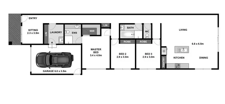 Floorplan of Homely house listing, 5B Hill Park Place, Highton VIC 3216